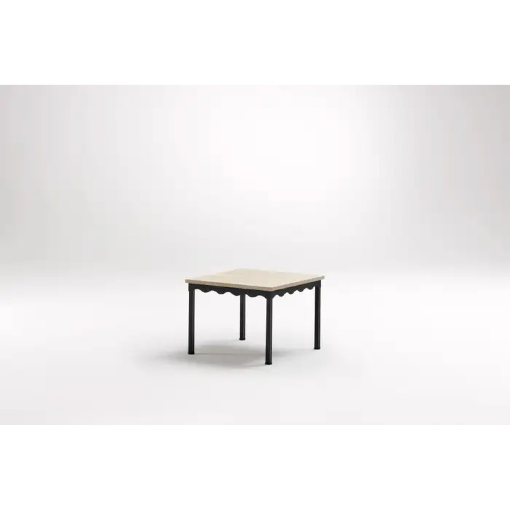 OPULAN - Industrial Style Travertine End Table - Image 3