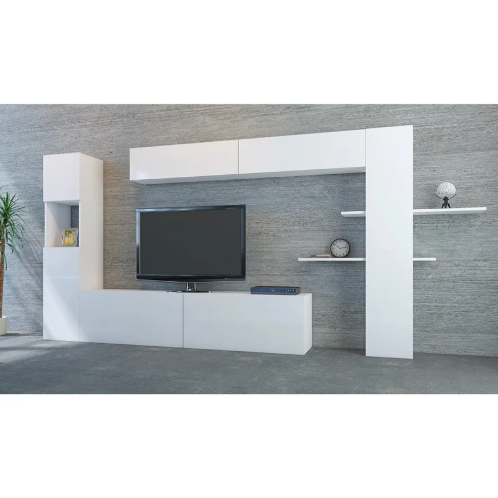 STRIX - Contemporary Style Two Pieces Media Wall Unit