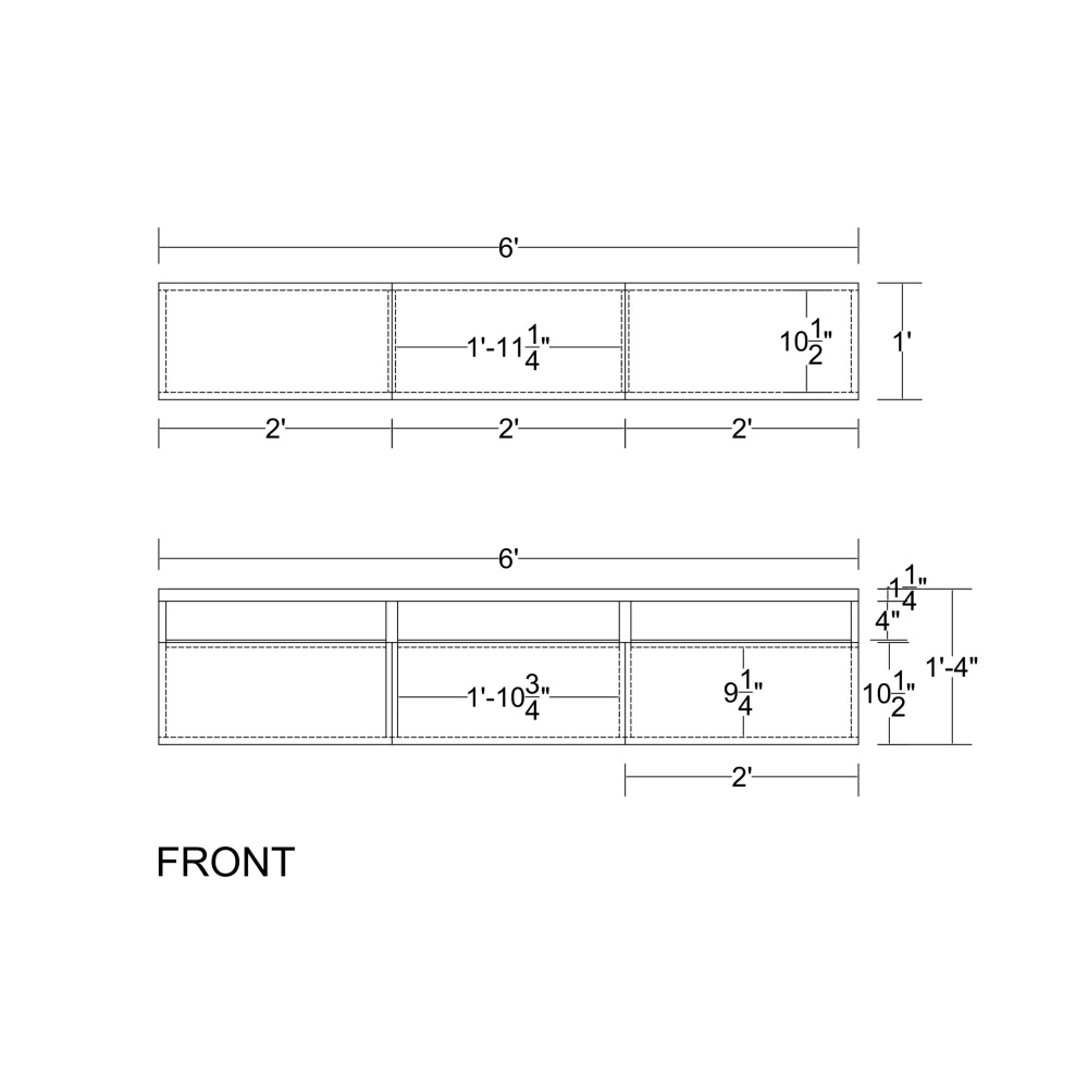 LUXE - Minimalist Design Two Piece Media Wall Unit - Image 3