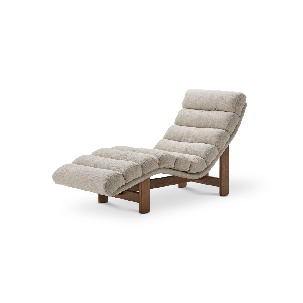 HUSH - Bohemia Style Chaise Lounge Chair In Grey & Brown - Image 3