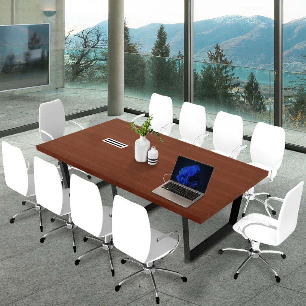 VANGUARD - Brown & Black Professional Ten Persons Conference Table - Image 2