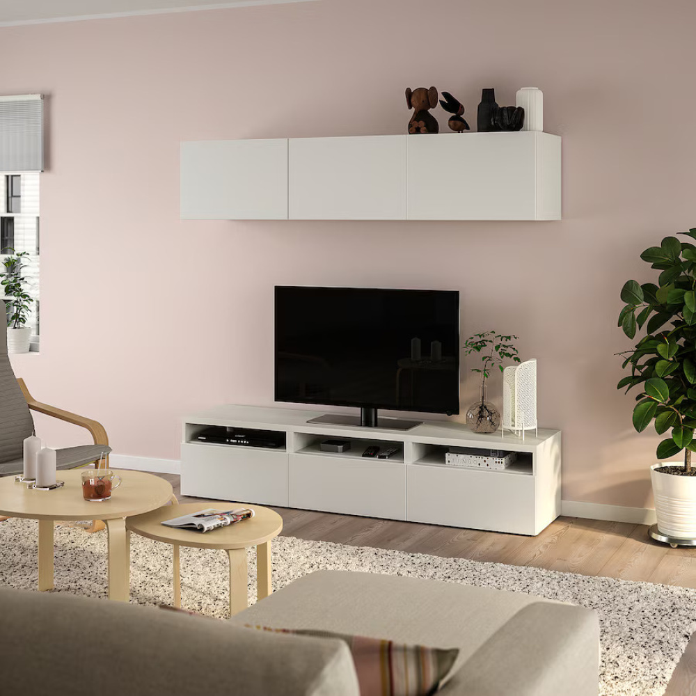 LUXE - Minimalist Design Two Piece Media Wall Unit