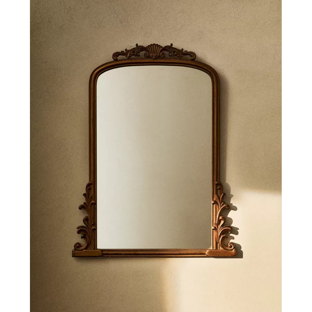 HICINTH - Vintage Style Carved  Wall Mirror - Image 2