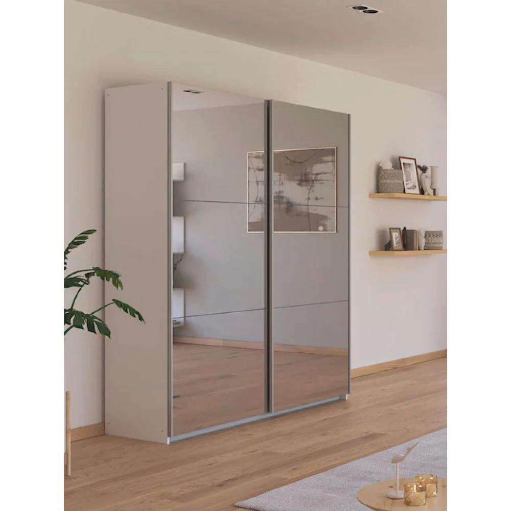 ZEPHYR - Modern Sliding Door Bedroom Wardrobe with Mirror