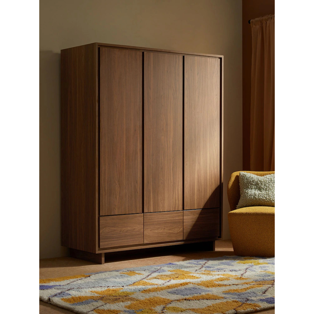 VERIS - Three Door Contemporary Style Bedroom Cupboard