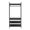 WINDSOR - Black Industrial Style Metallic Frame Cloth Hanging Rack - Image 3