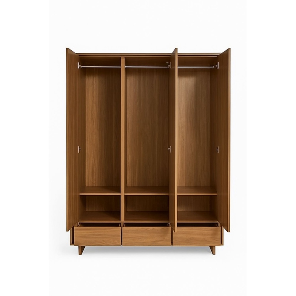VERIS - Three Door Contemporary Style Bedroom Cupboard - Image 5