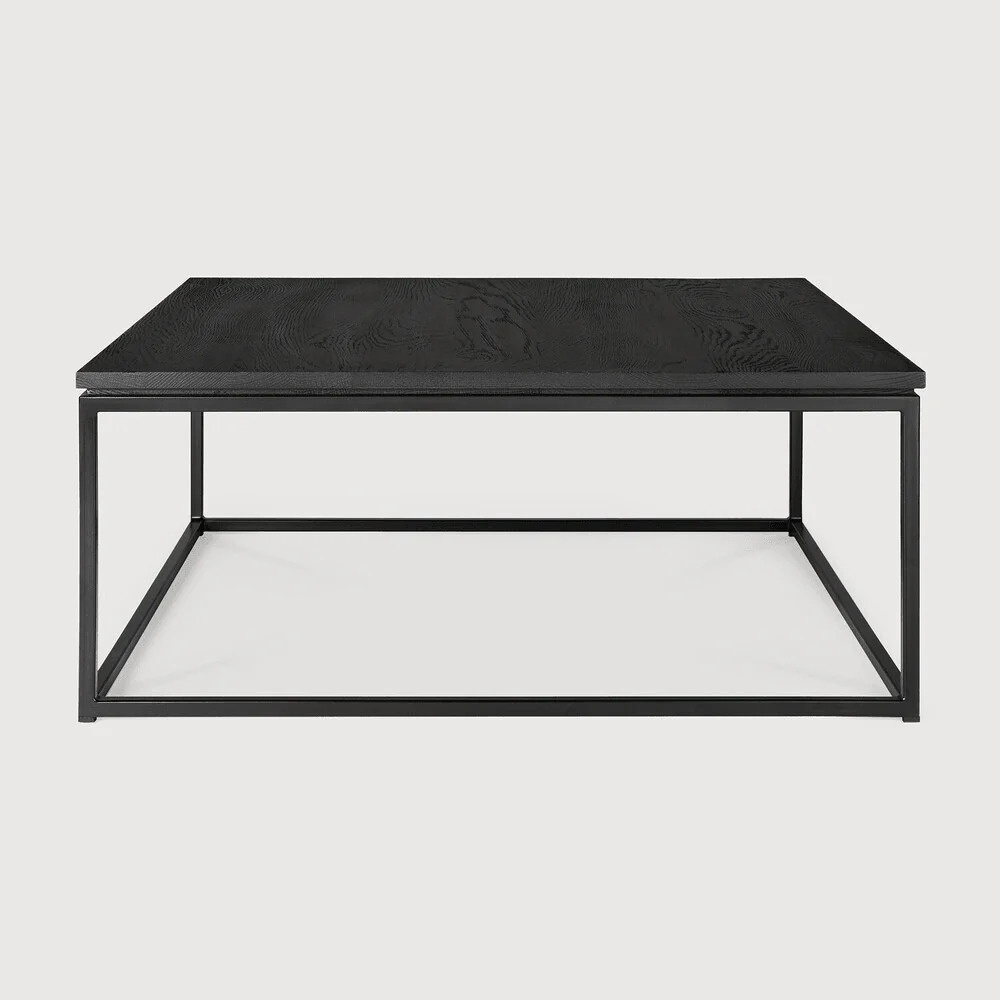 STARTO - Contemporary Style Metallic Frame Coffee Table in Black - Image 2