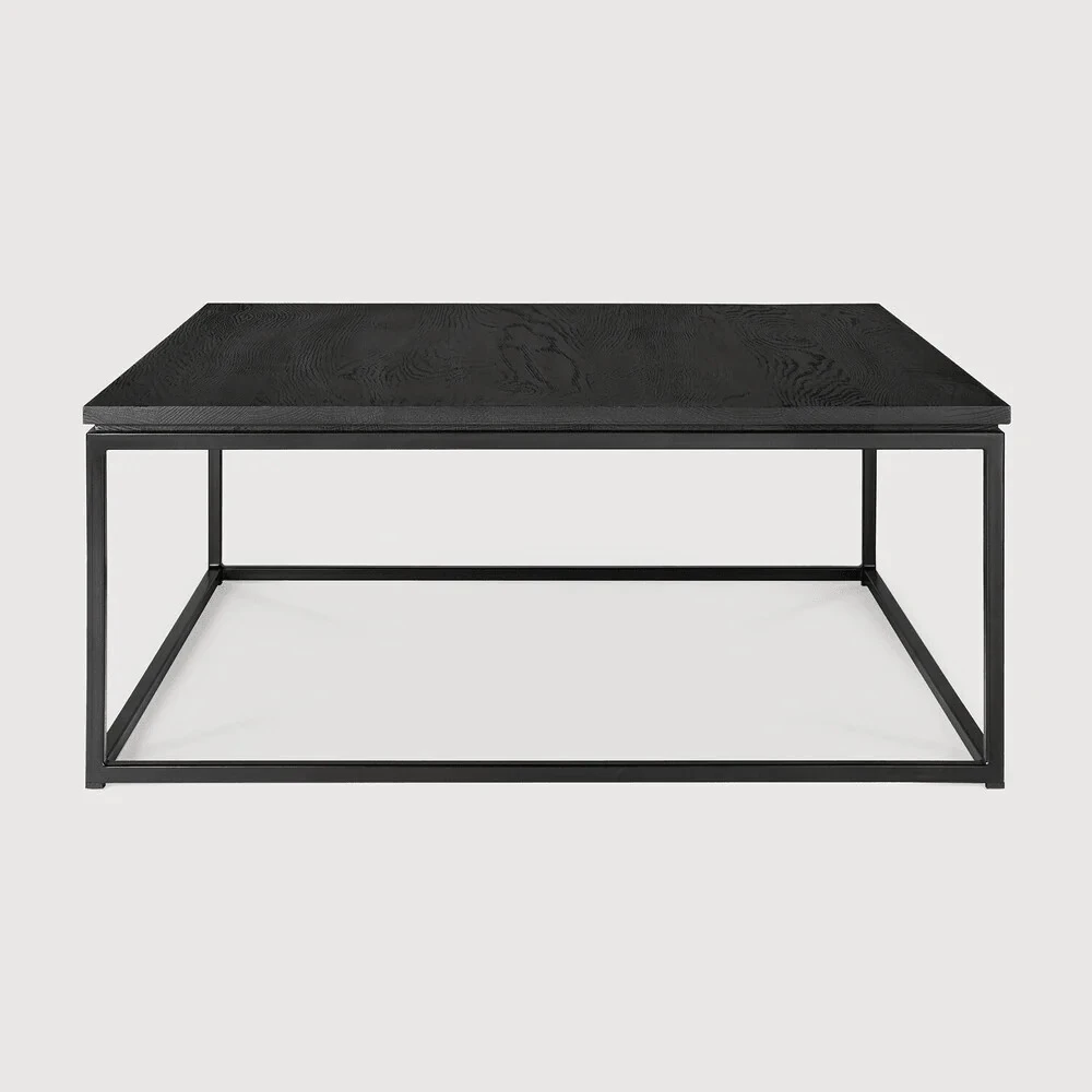 STARTO - Contemporary Style Metallic Frame Coffee Table in Black - Image 2
