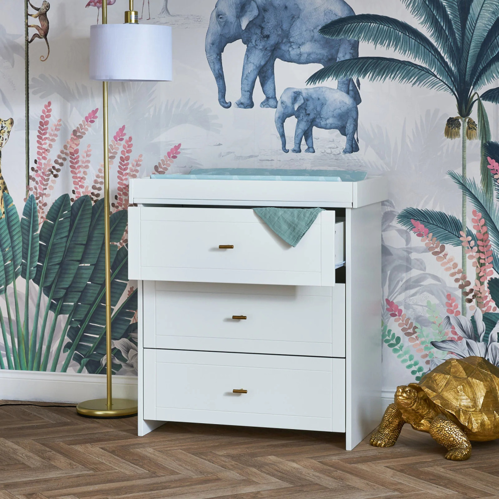 EIRA - Minimalist Design White Baby Changing Table