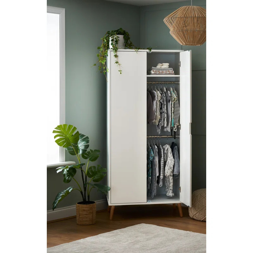NUBO - White Double Door Modern Kids Cupboard - Image 4