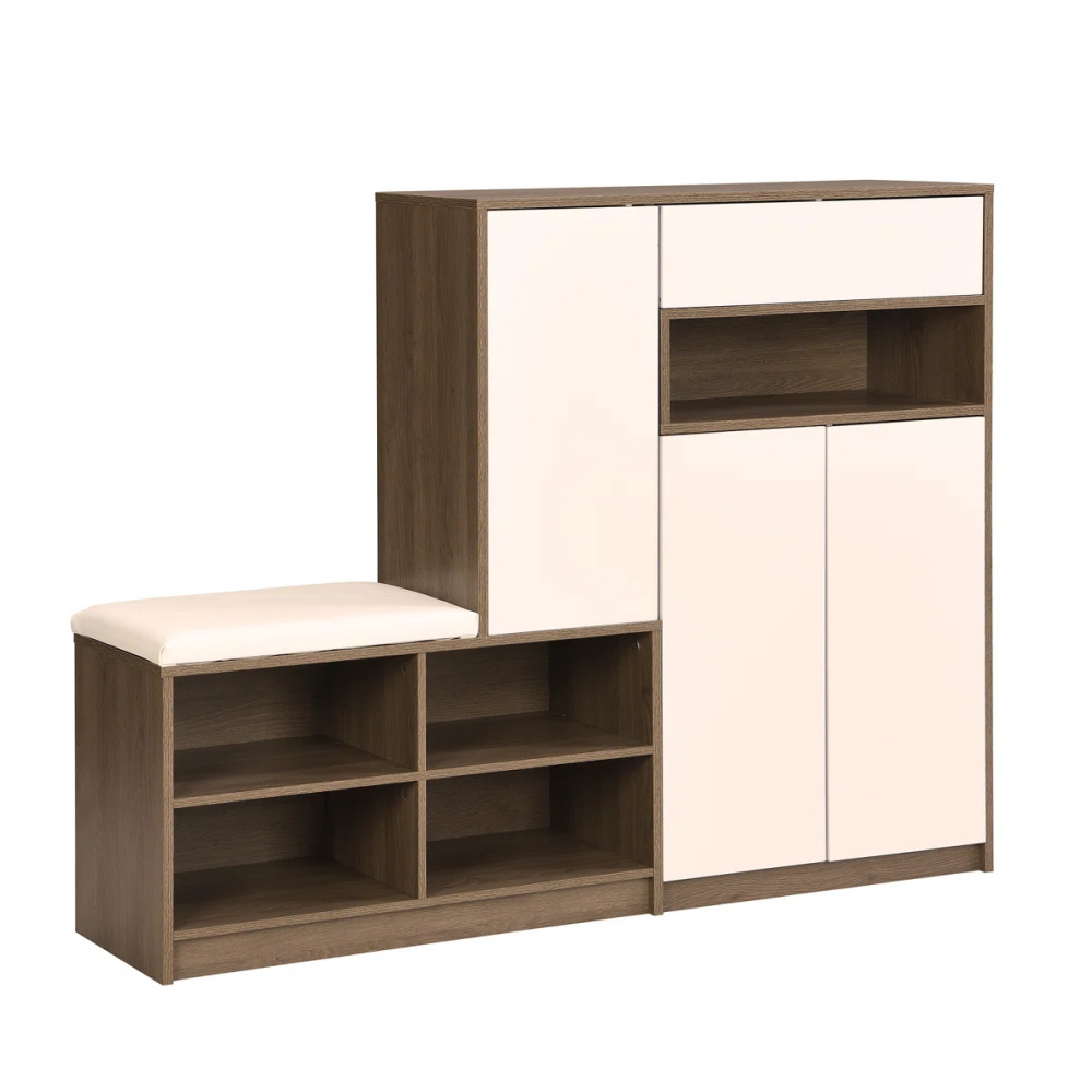 PERCH - Geometric Style Shoe Storage Cabinet - Image 3