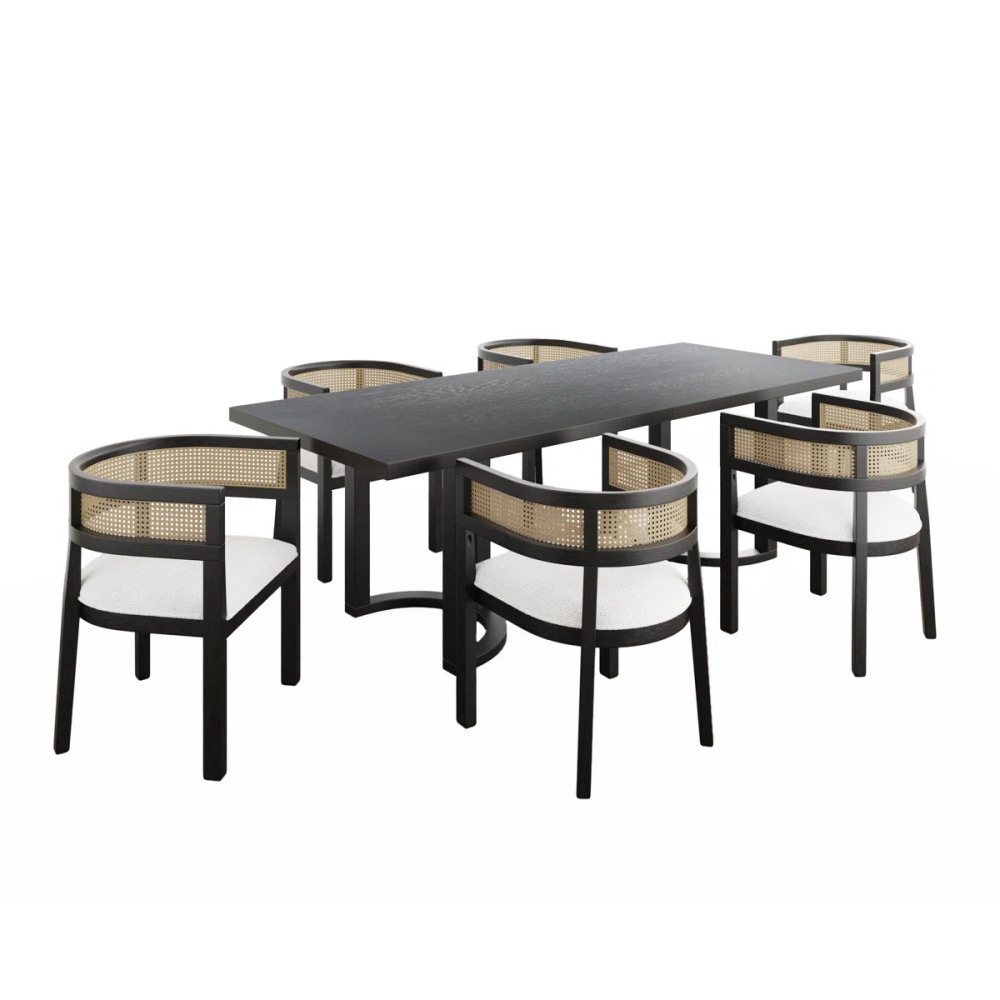 MYSA - Seven Piece Urban Style Dining Set - Image 11