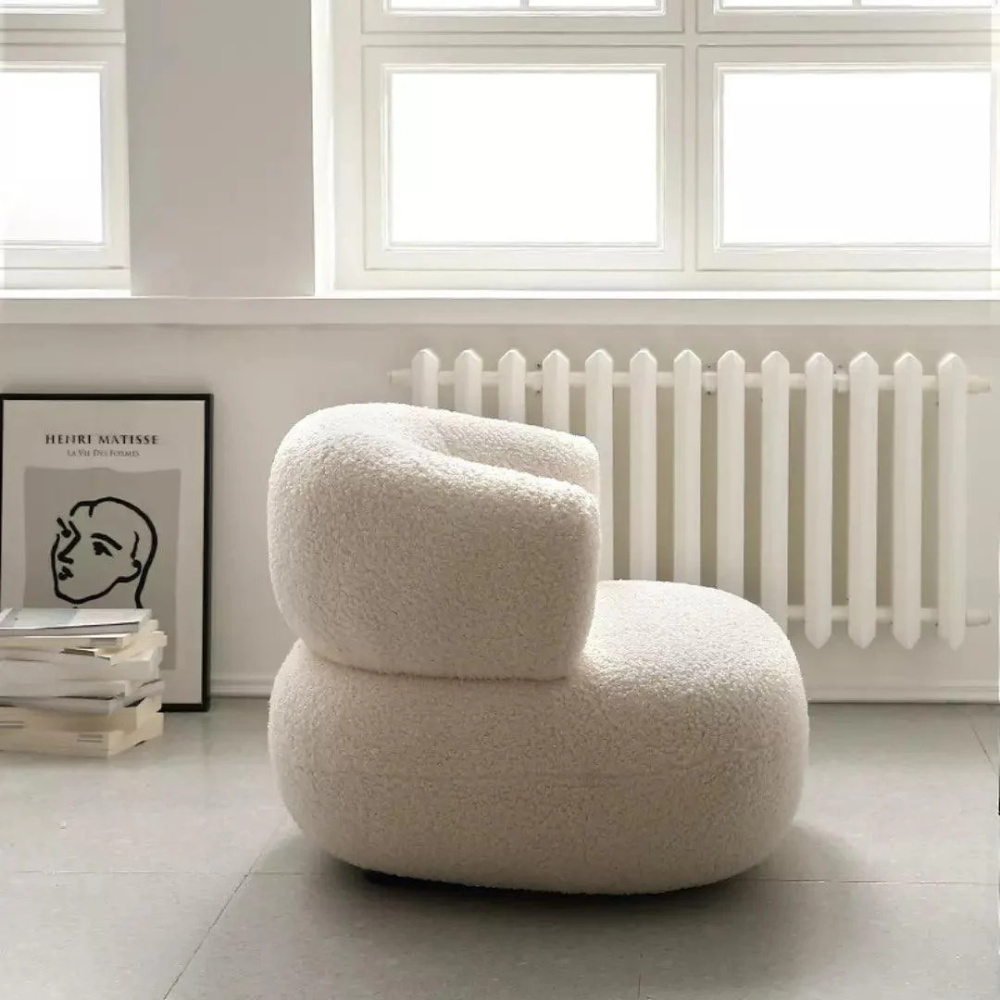 ALPINE - Round Boucle Armchair - Image 2