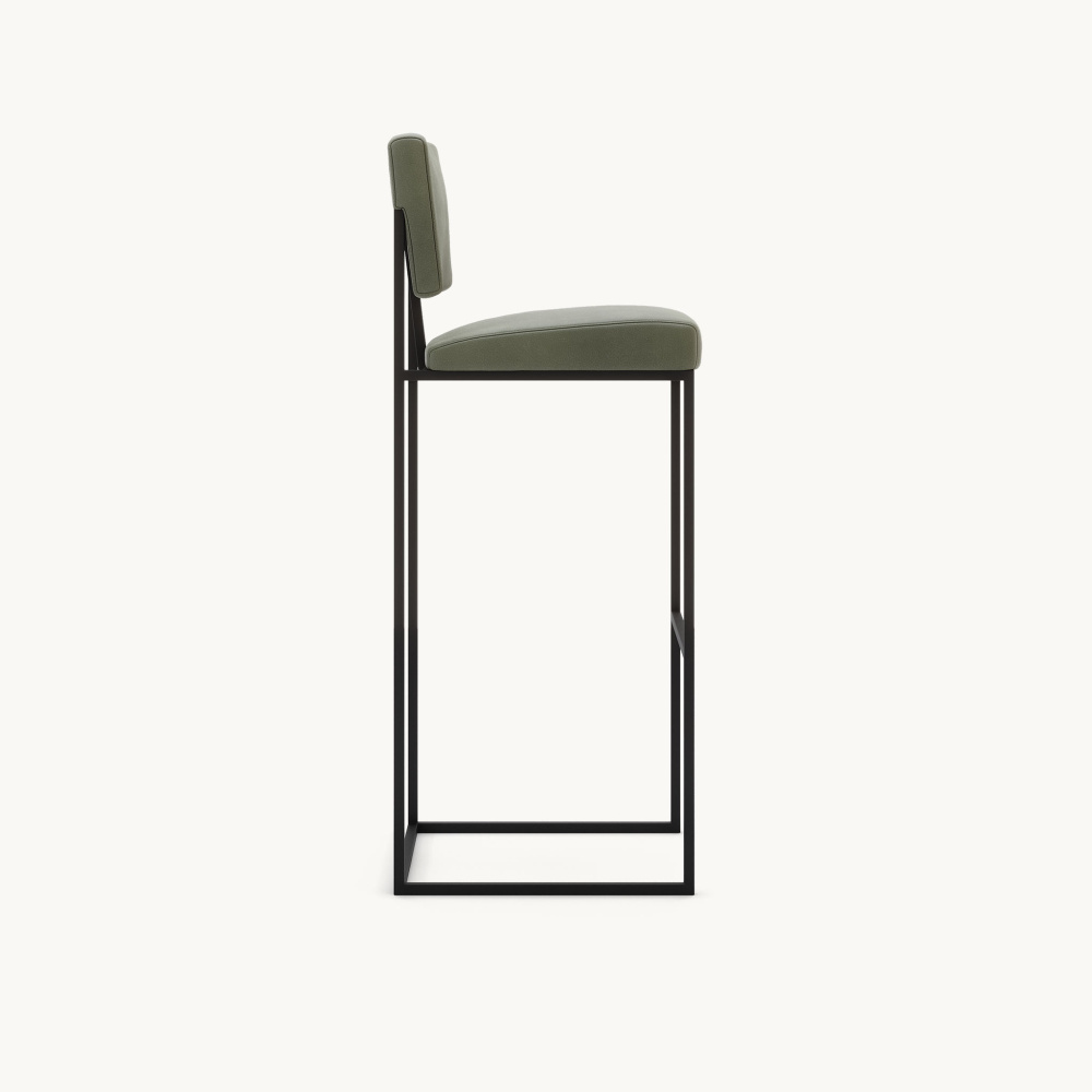OPELLA - Minimalist Design Metallic Frame Bar Chair - Image 3