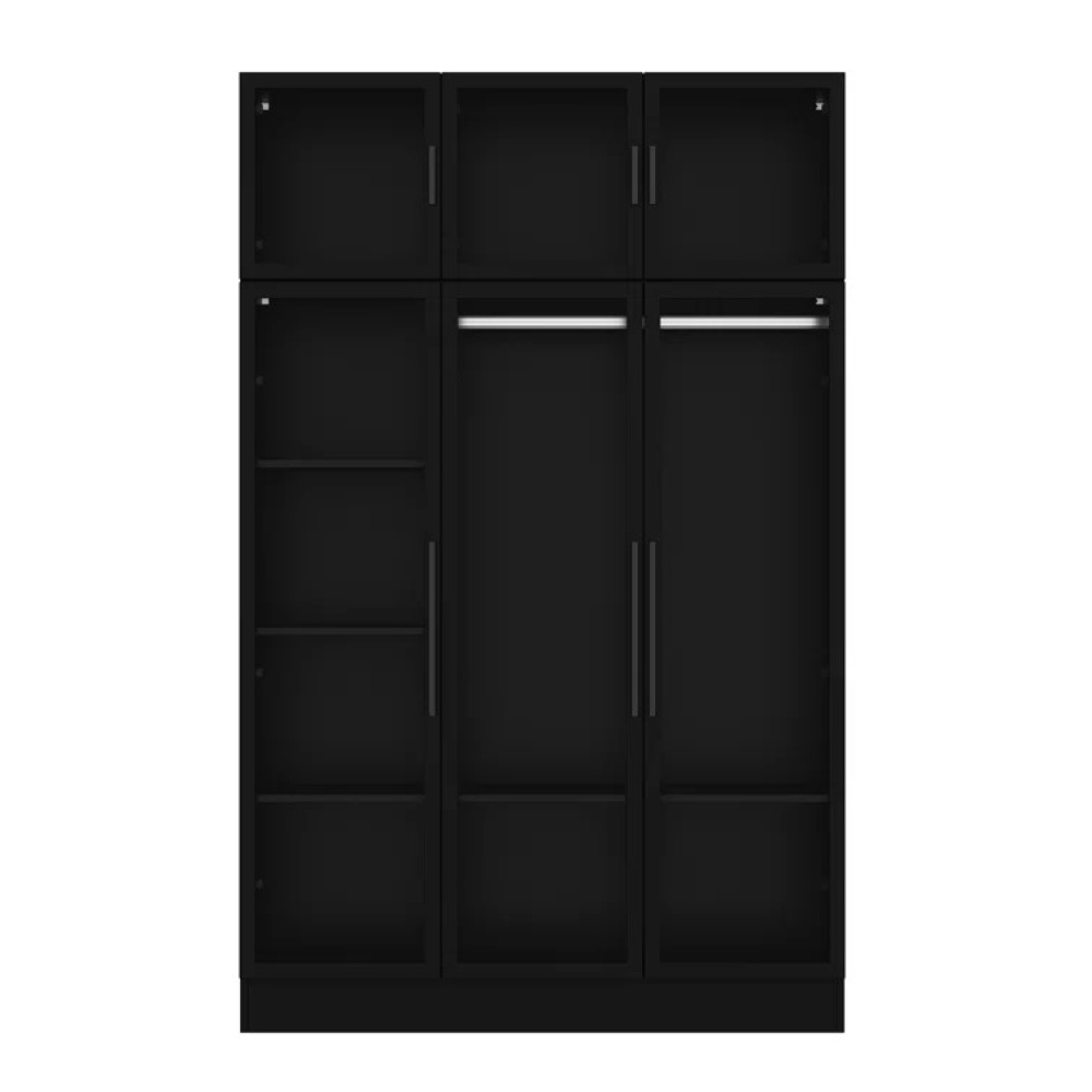 VELARE - Sleek Contemporary Design Black Wardrobe - Image 3