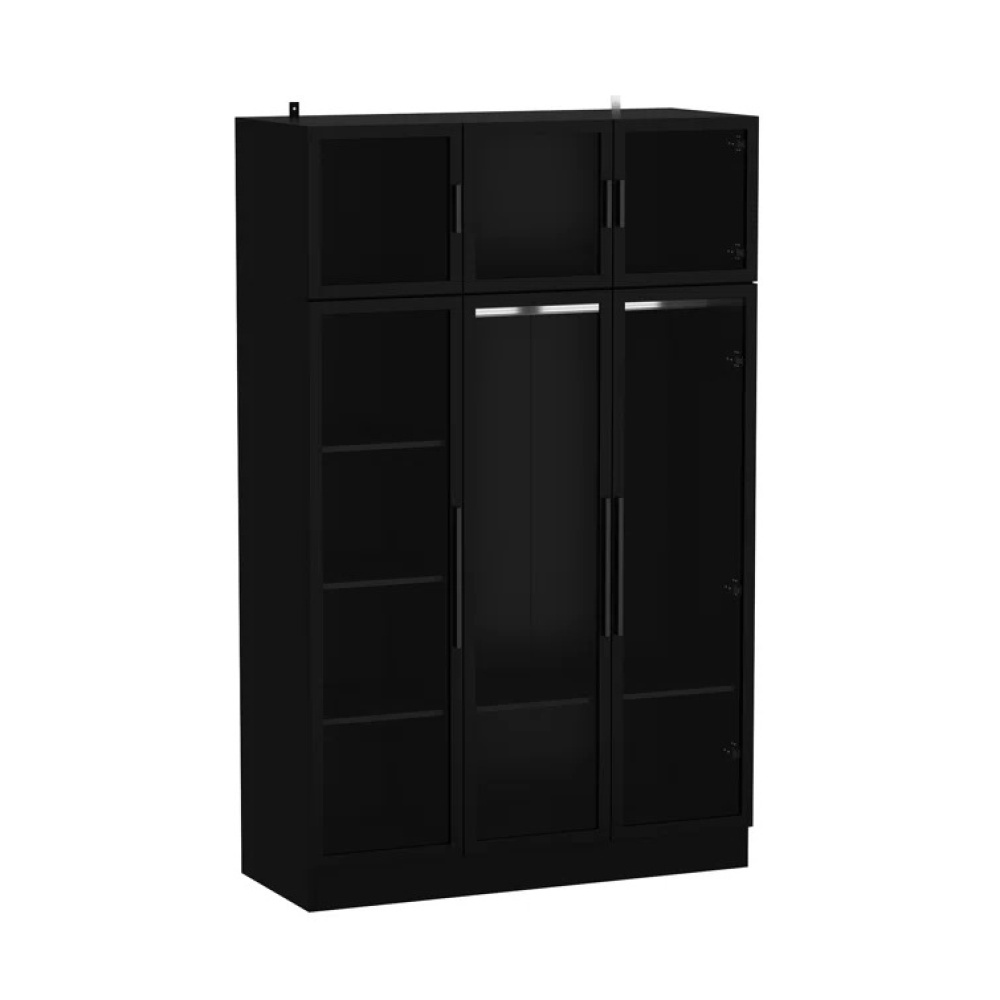 VELARE - Sleek Contemporary Design Black Wardrobe - Image 4