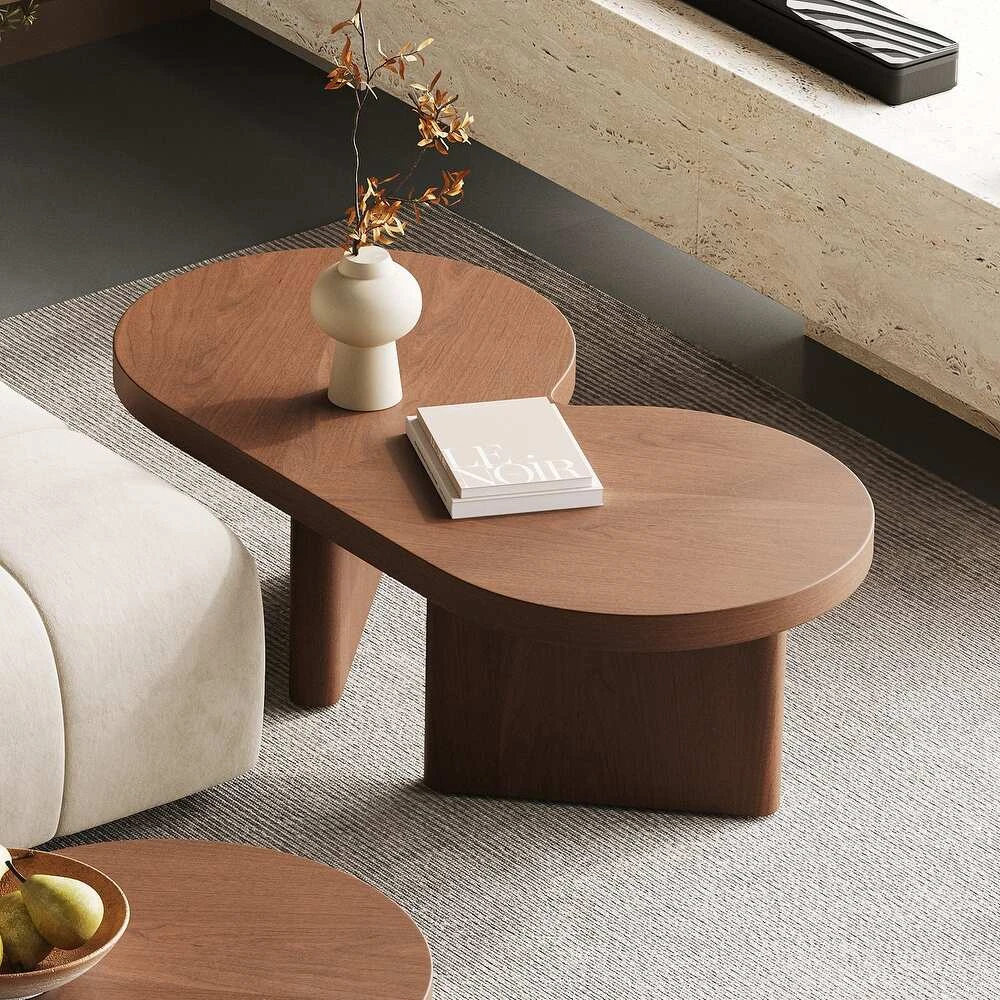 WINK - Flower Shape polish finish Coffee Table Set - Image 2