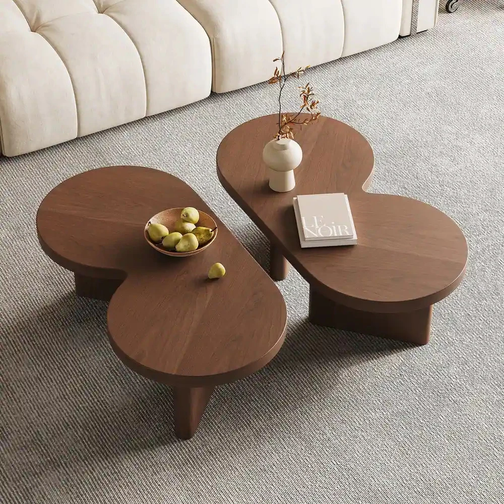 WINK - Flower Shape polish finish Coffee Table Set - Image 5