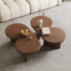 WINK - Flower Shape polish finish Coffee Table Set - Image 5