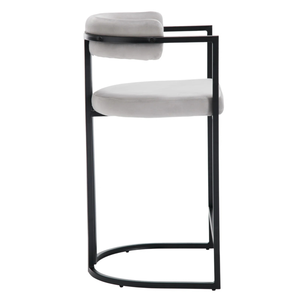 SABLE - Industrial Style Metallic Frame Bar Chair - Image 3