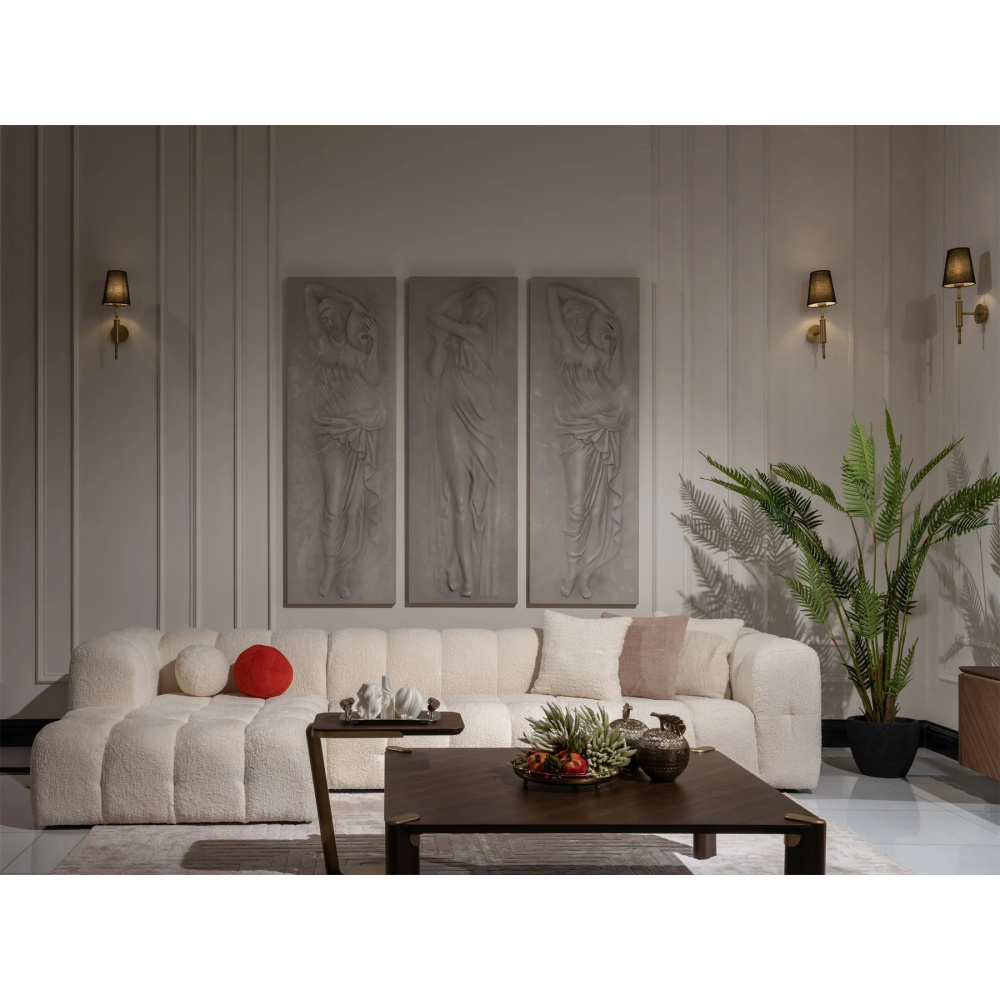 SNOWDRIFT - Contemporary Design L-Shape Bubble Couch