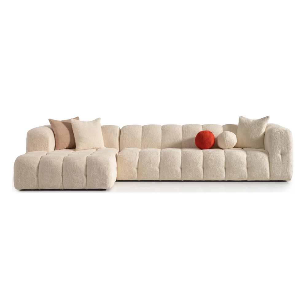 SNOWDRIFT - Contemporary Design L-Shape Bubble Couch - Image 6