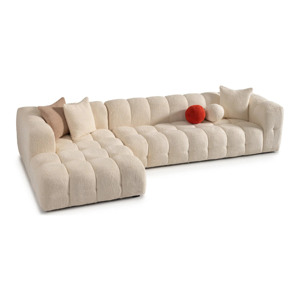 SNOWDRIFT - Contemporary Design L-Shape Bubble Couch - Image 8