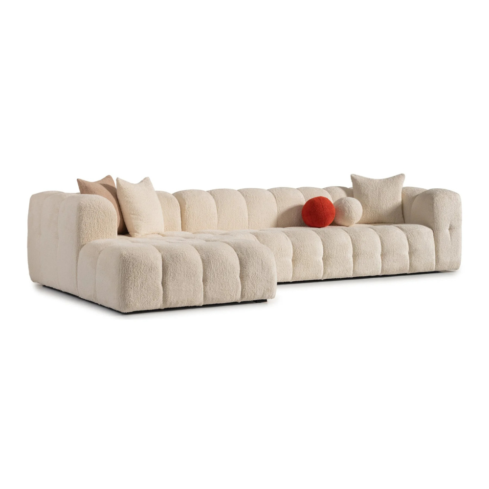 SNOWDRIFT - Contemporary Design L-Shape Bubble Couch - Image 7