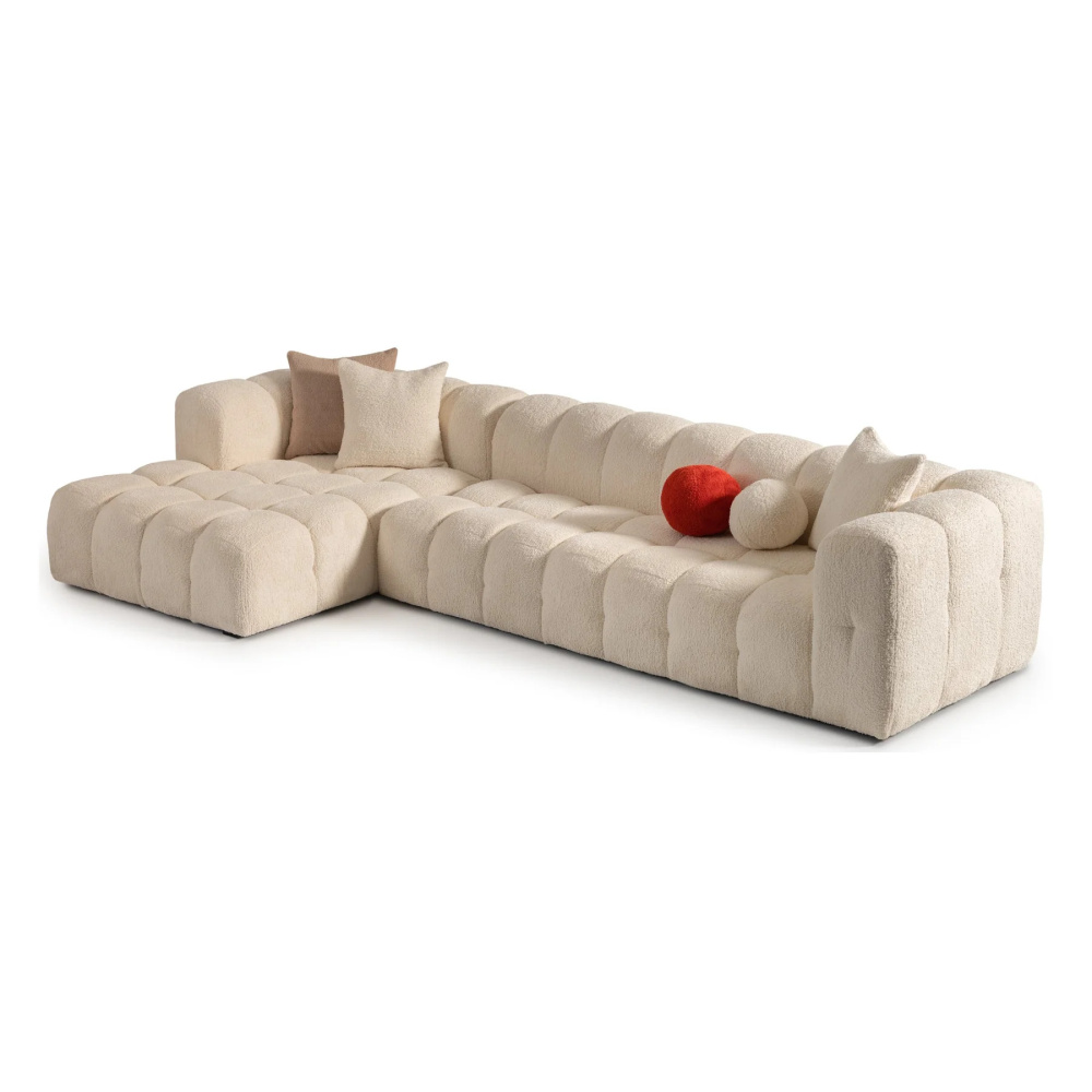 SNOWDRIFT - Contemporary Design L-Shape Bubble Couch - Image 9