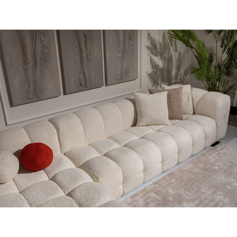 SNOWDRIFT - Contemporary Design L-Shape Bubble Couch - Image 4