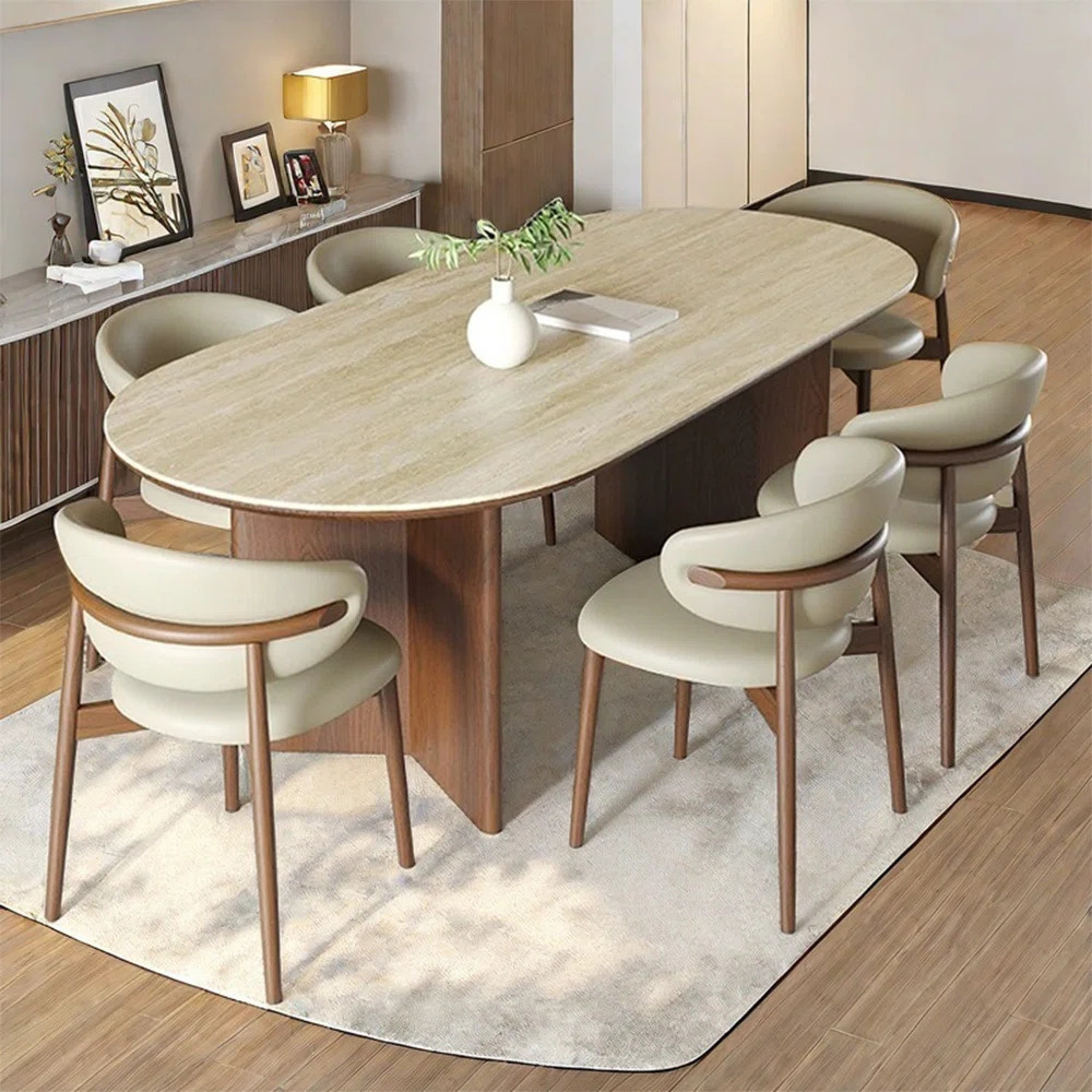 AURUM - Minimalist Contemporary Style Dining Table Set - Image 2