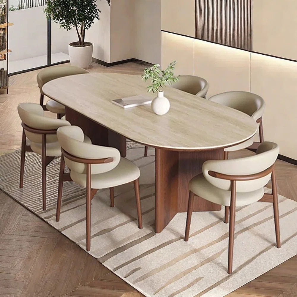 AURUM - Minimalist Contemporary Style Dining Table Set - Image 3