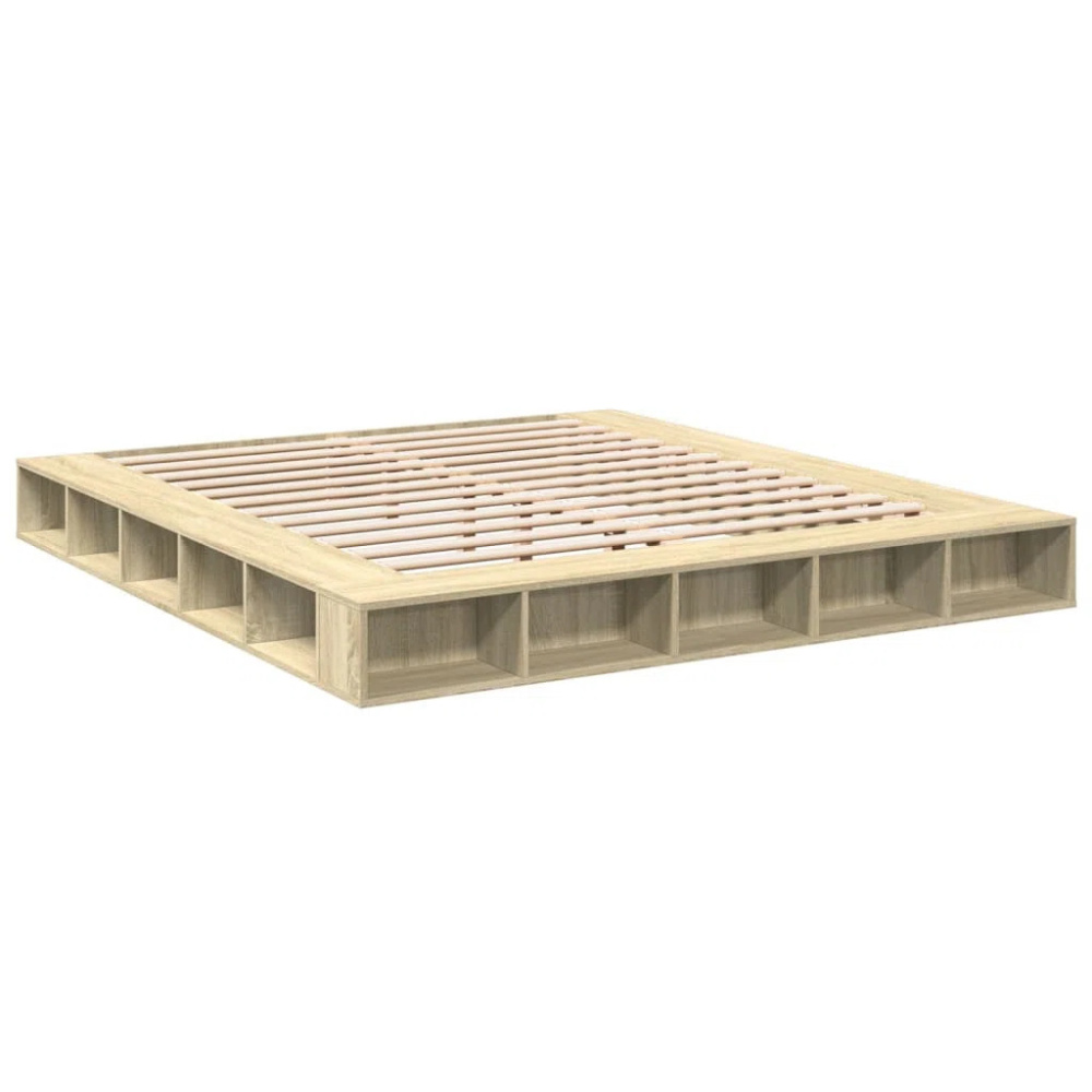 OAKLYN - King Size Platform Bed with Open Compartments - Image 5
