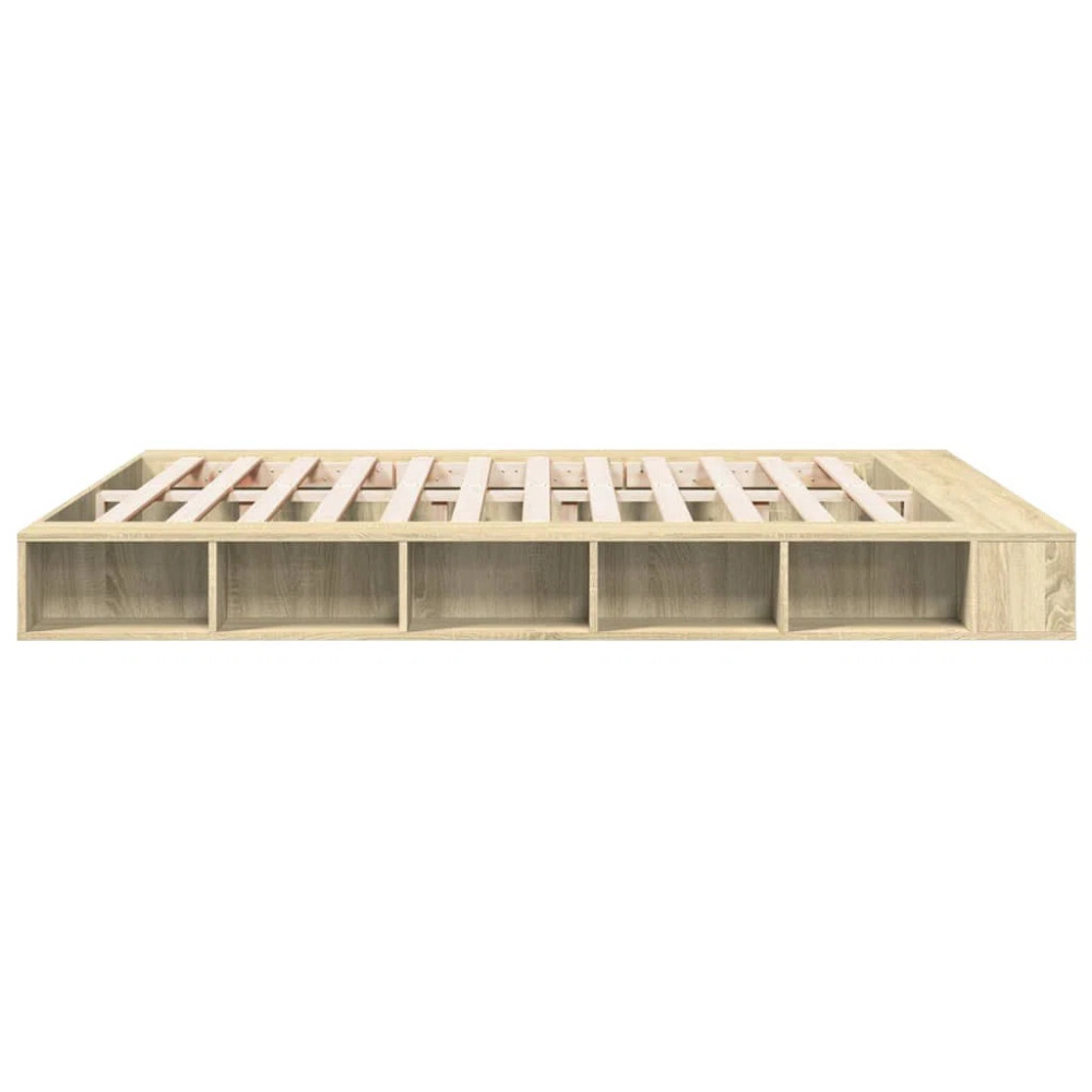 OAKLYN - King Size Platform Bed with Open Compartments - Image 4