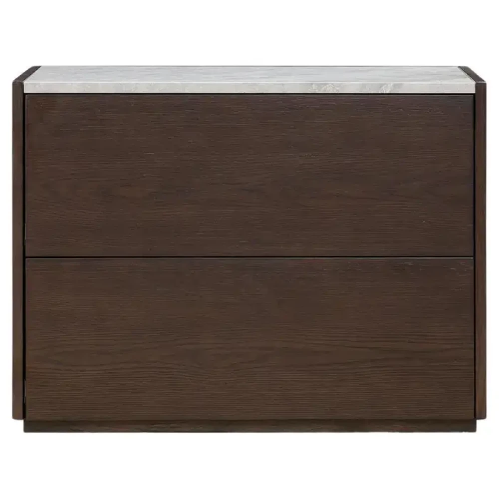 DUNE - Minimalist Design Marble Top Night Stand - Image 2