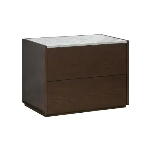 DUNE - Minimalist Design Marble Top Night Stand