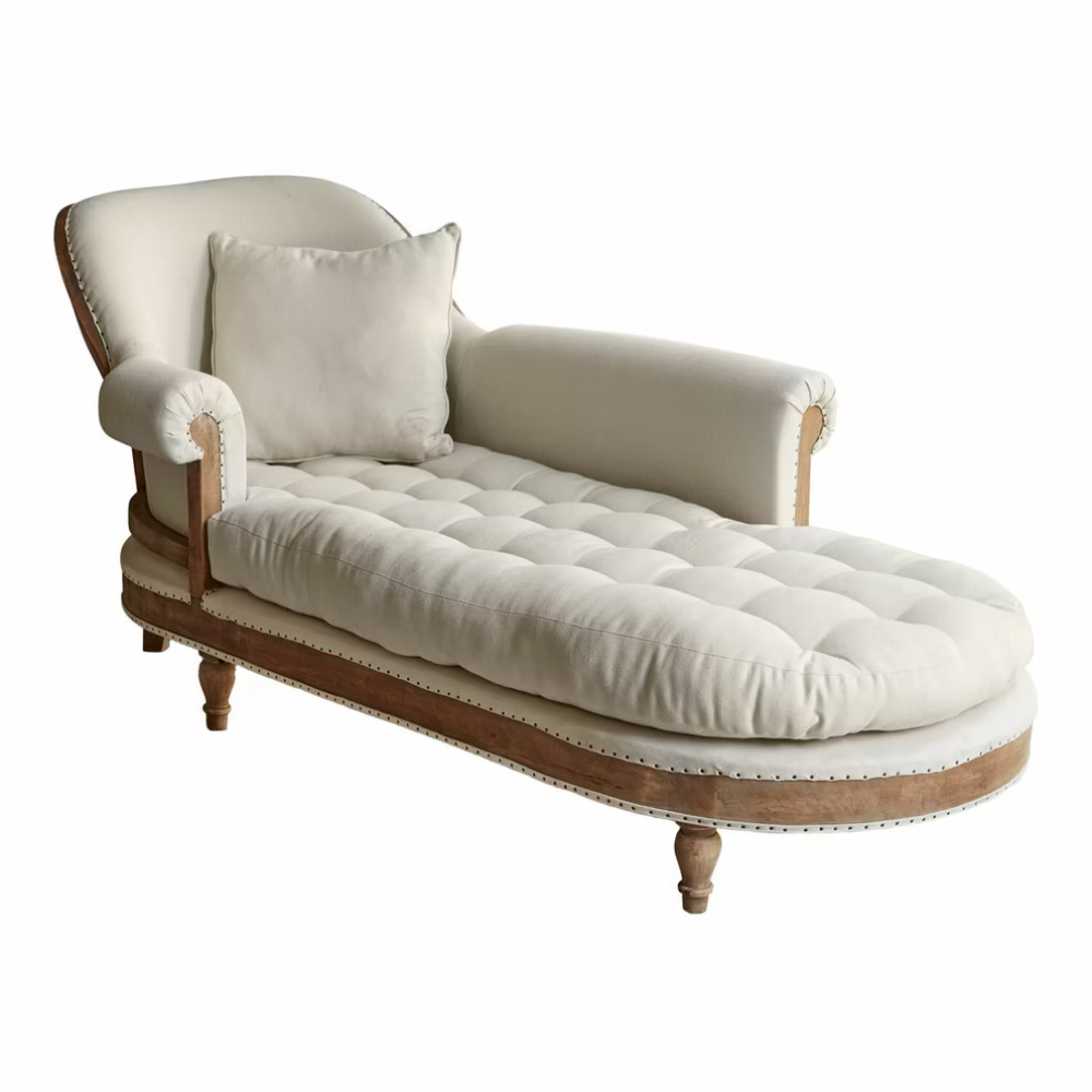 ELAN - Vintage Chesterfield Style Chaise Lounge - Image 3