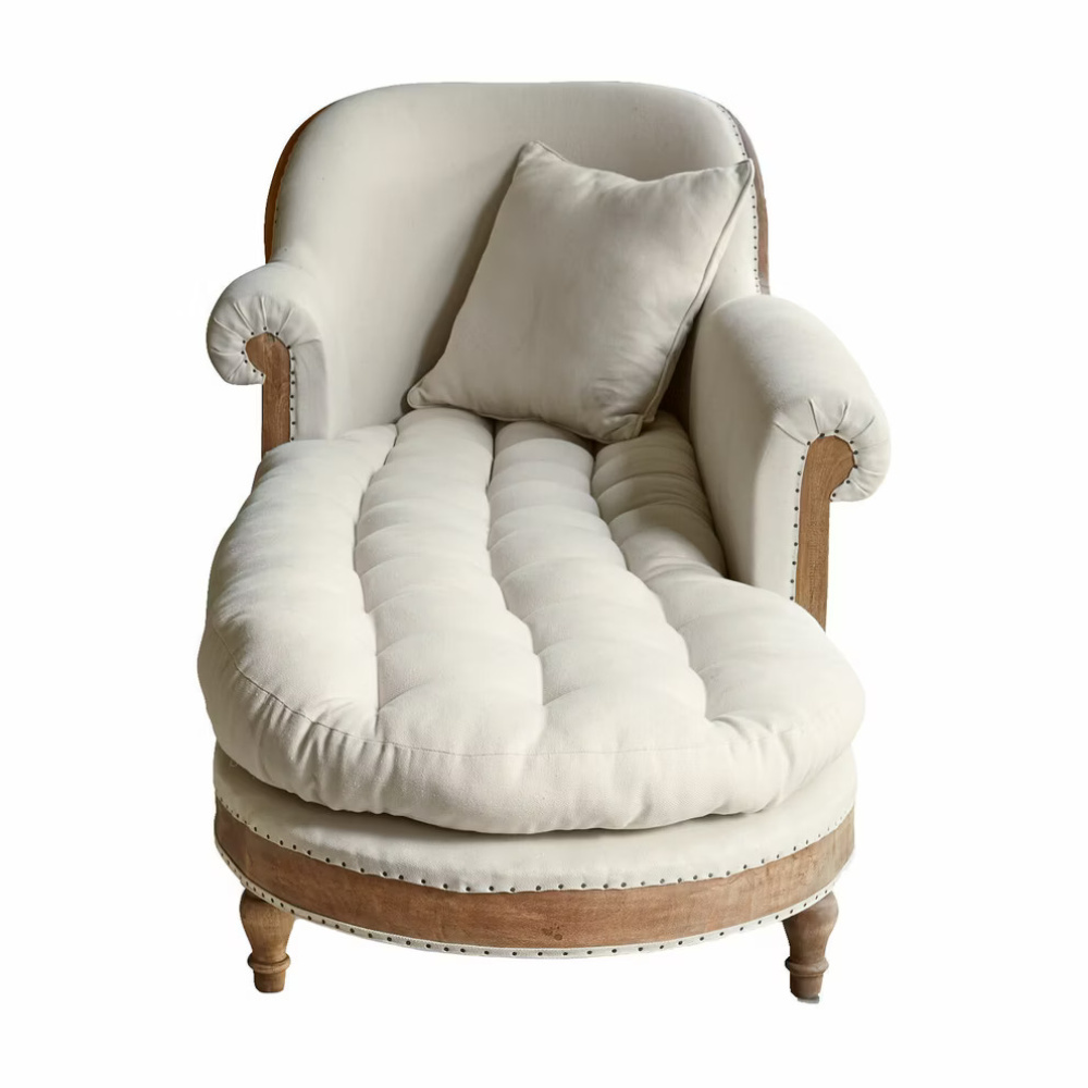ELAN - Vintage Chesterfield Style Chaise Lounge - Image 4