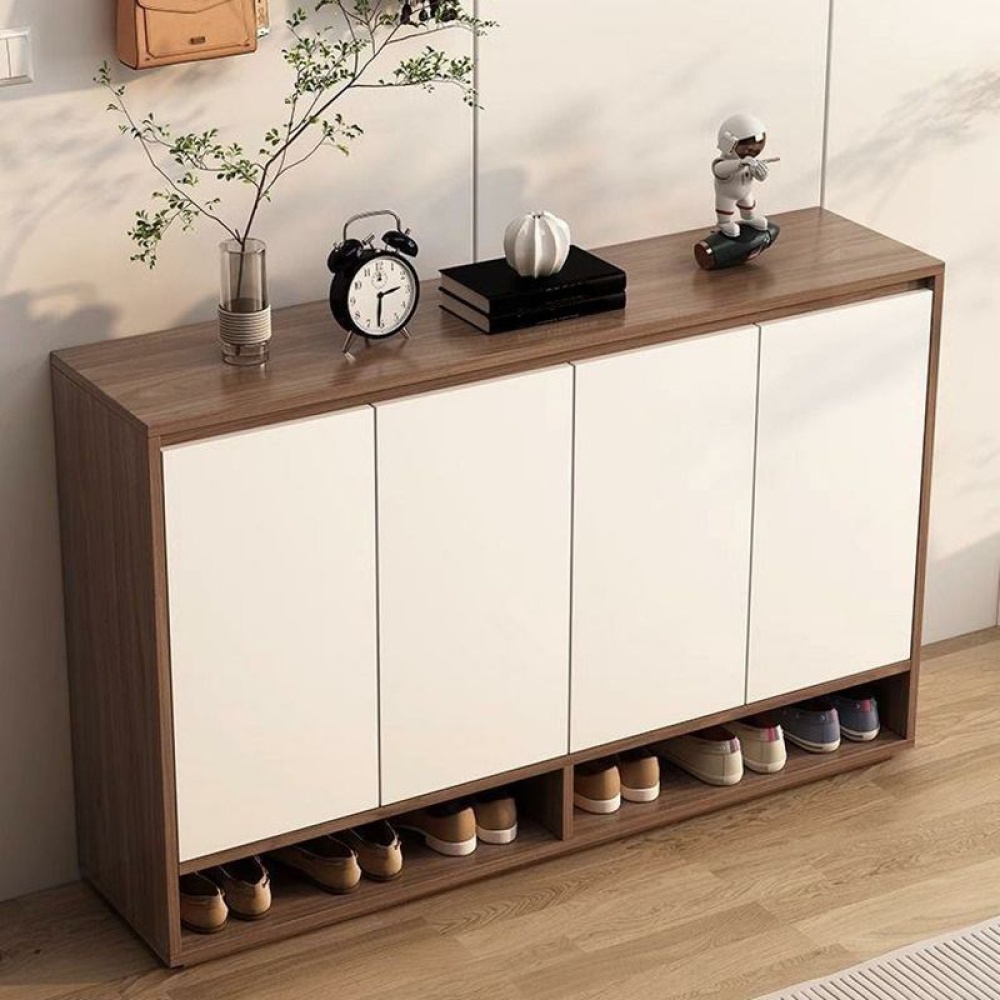 ELM - Dual Tone Four Door Shoe Cabinet - Image 2