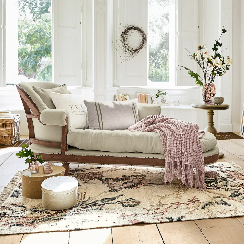 ELAN - Vintage Chesterfield Style Chaise Lounge