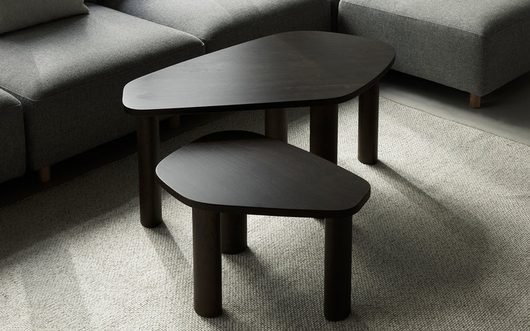 LYNK - Black Nordic Style Coffee Table Set