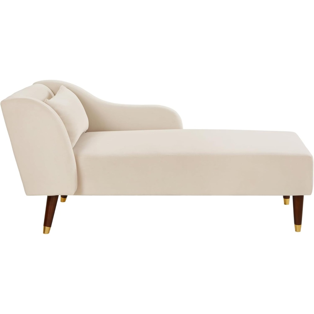 POISE - Classic Style Light Beige Chaise Lounge - Image 4