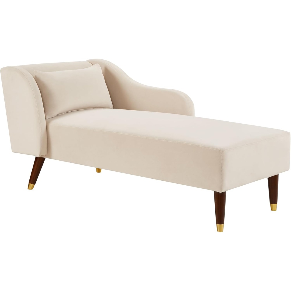 POISE - Classic Style Light Beige Chaise Lounge - Image 5