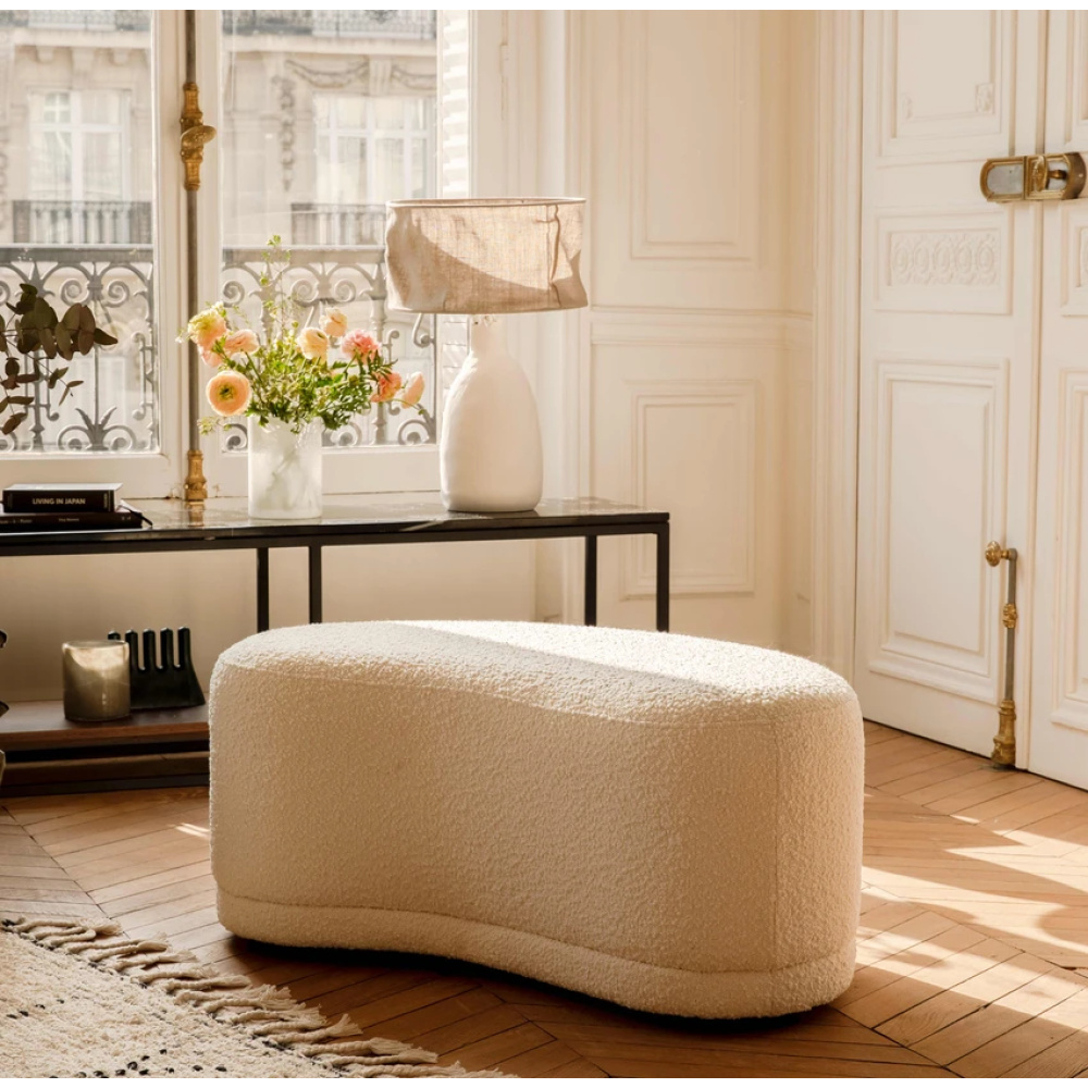 LOAF - Contemporary Kidney Shaped Ottoman