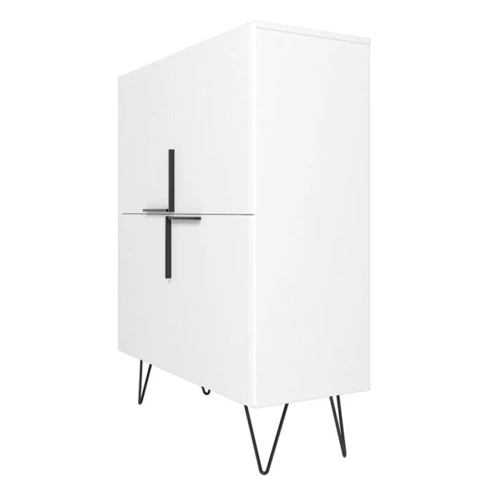 FIKA - Scandinavian Design White Storage Cabinet - Image 5