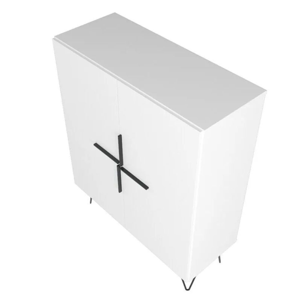 FIKA - Scandinavian Design White Storage Cabinet - Image 4