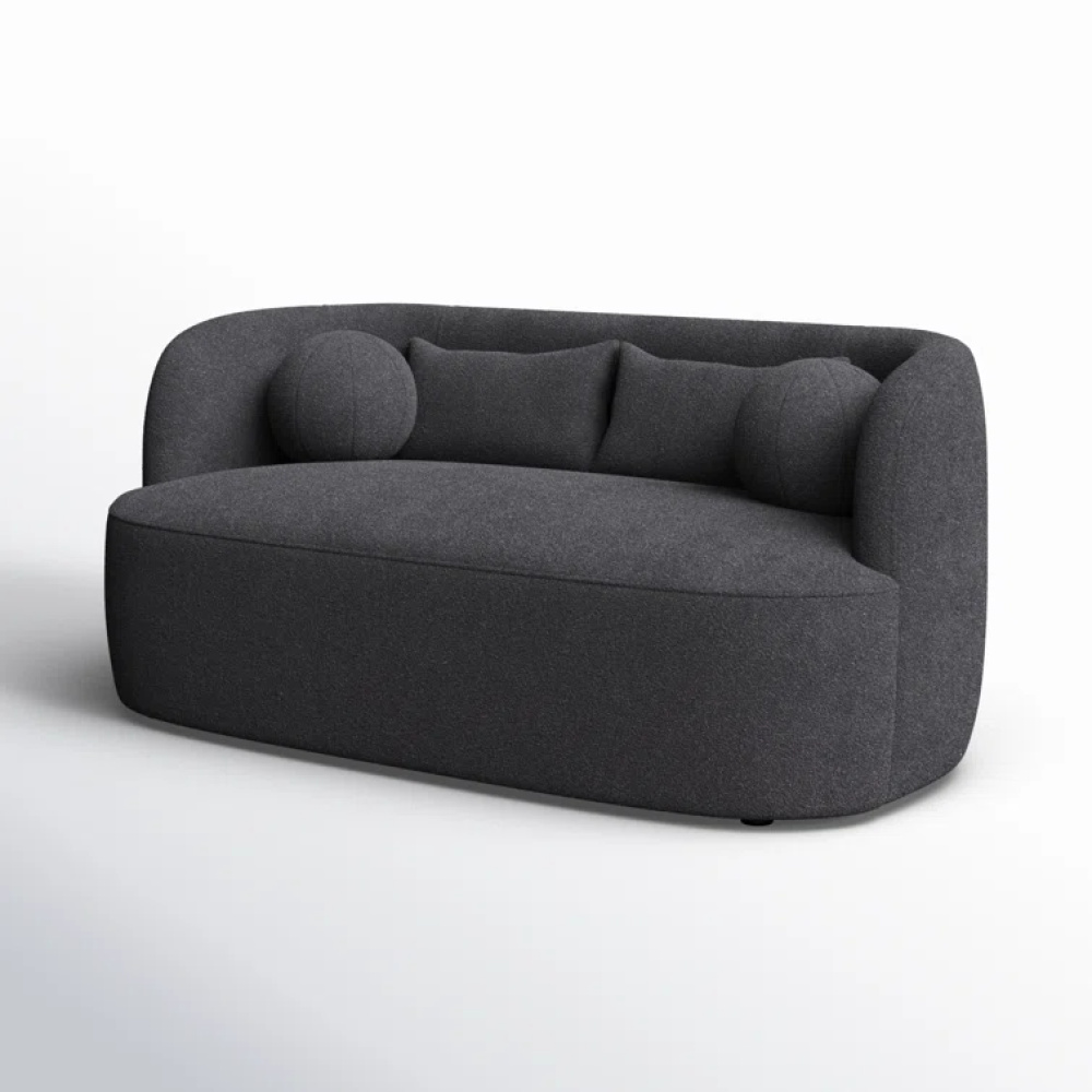 LUSTRA - Urban Style Dark Grey Two Seater Couch - Image 5