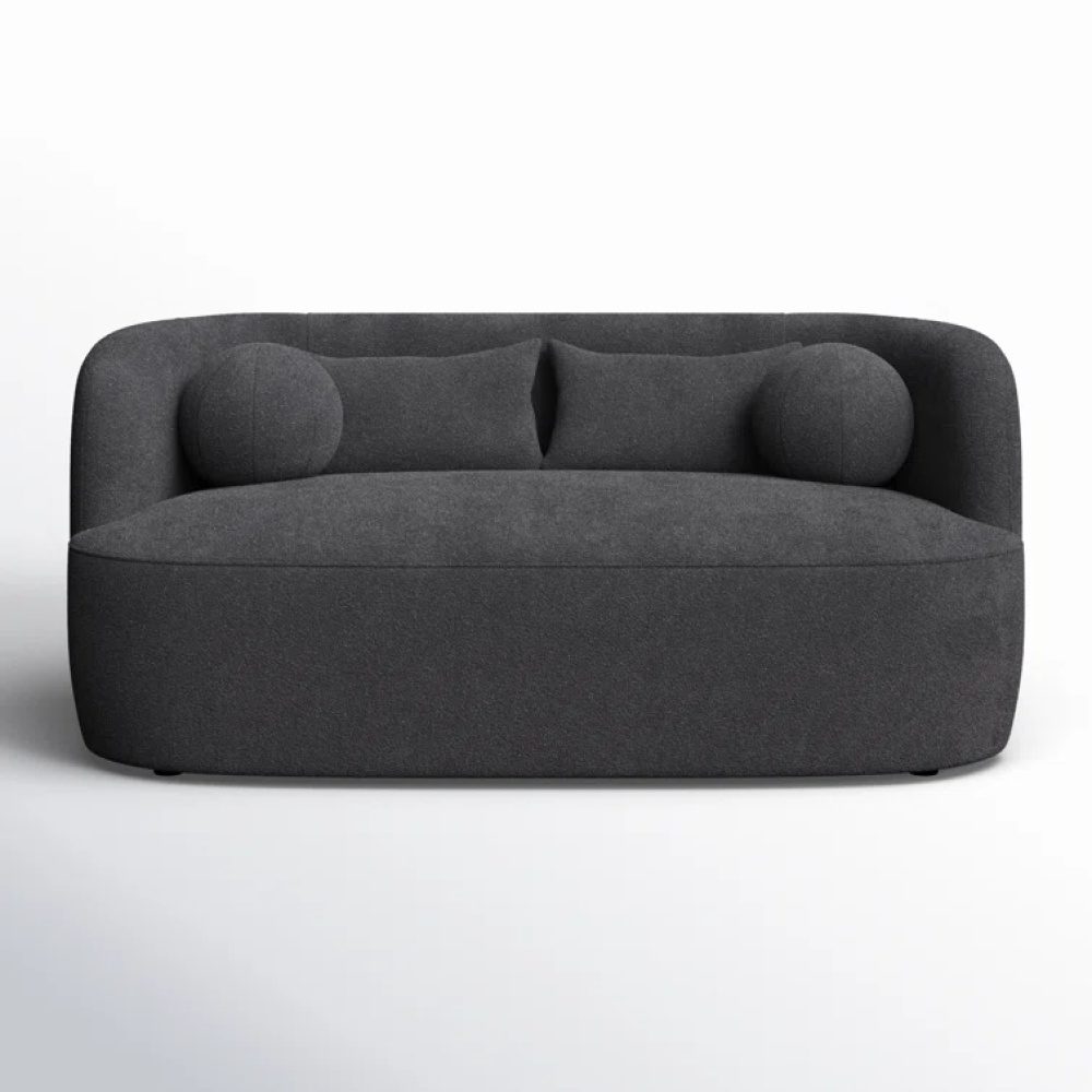 LUSTRA - Urban Style Dark Grey Two Seater Couch - Image 3