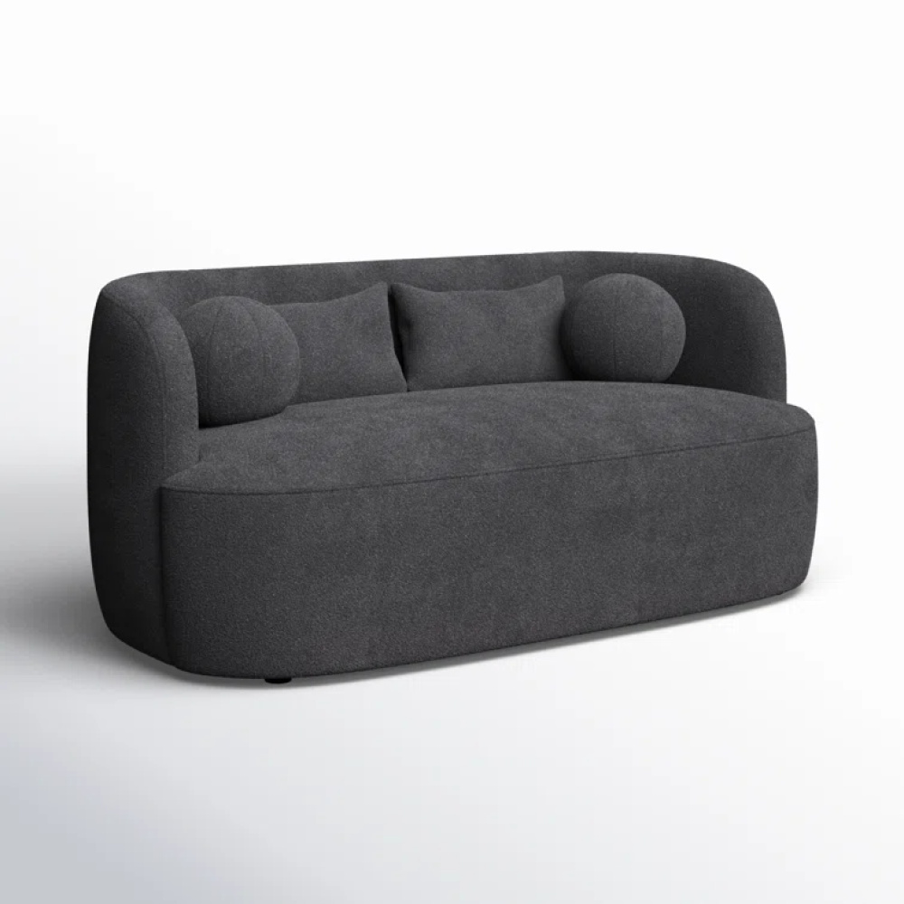 LUSTRA - Urban Style Dark Grey Two Seater Couch - Image 4